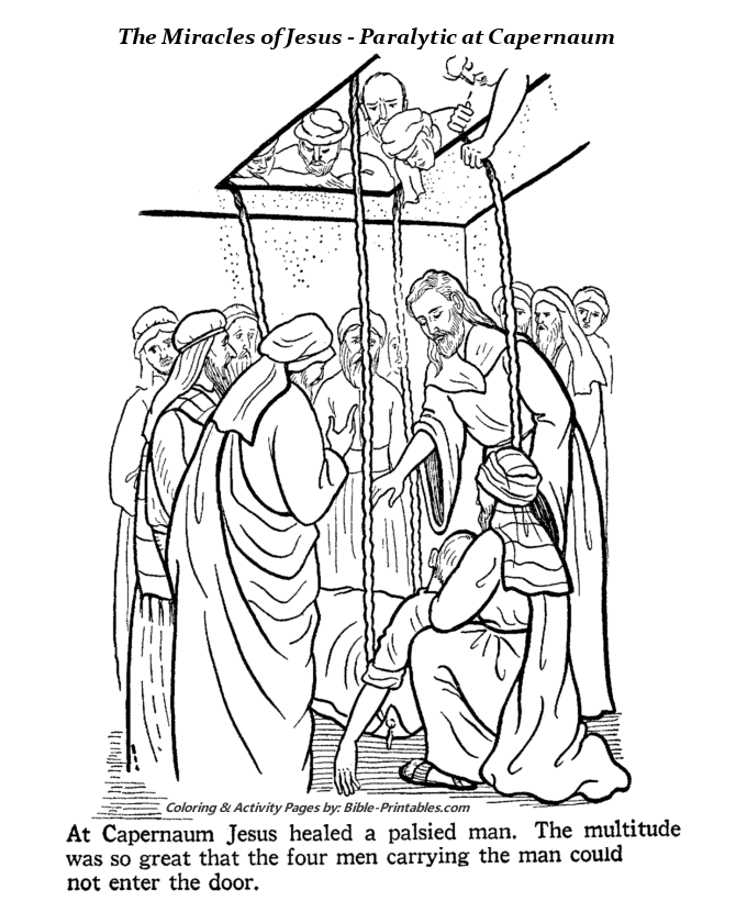 coloring pages of jesus healing