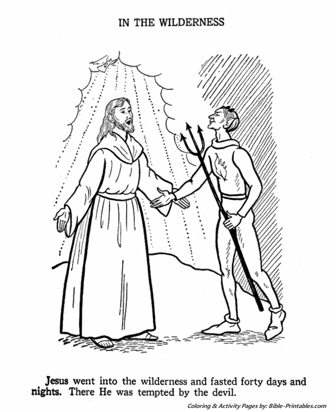 Jesus Teaches Coloring Pages 1