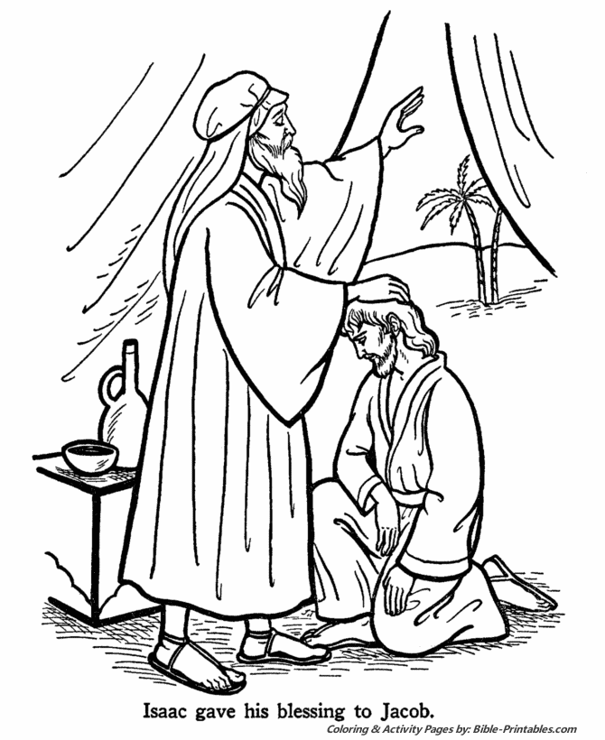 Jacob - Old Testament Coloring Pages | Bible-Printables