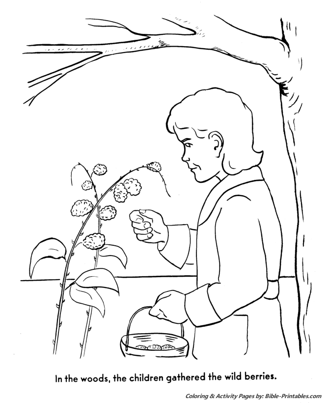 Thanksgiving Pilgrims Coloring Pages