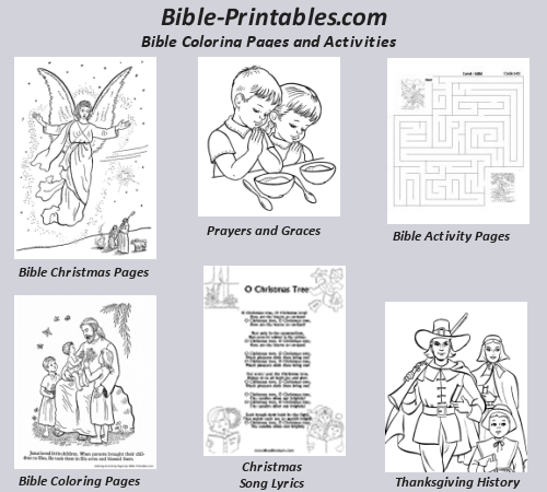 Bible Coloring and Christian Activity Pages
